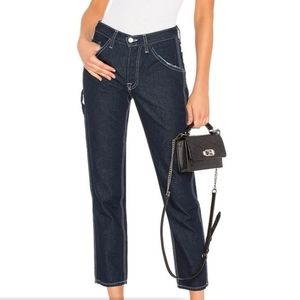 GRLFRND $278 Janice High Rise Carpenter Jeans Size 28